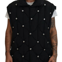 Dolce & Gabbana Elegant Black Sleeveless Vest Jacket