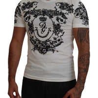 Dolce & Gabbana Elegant Floral Crown Tee