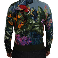 Dolce & Gabbana Jungle Embroidered Wool Silk Sweater