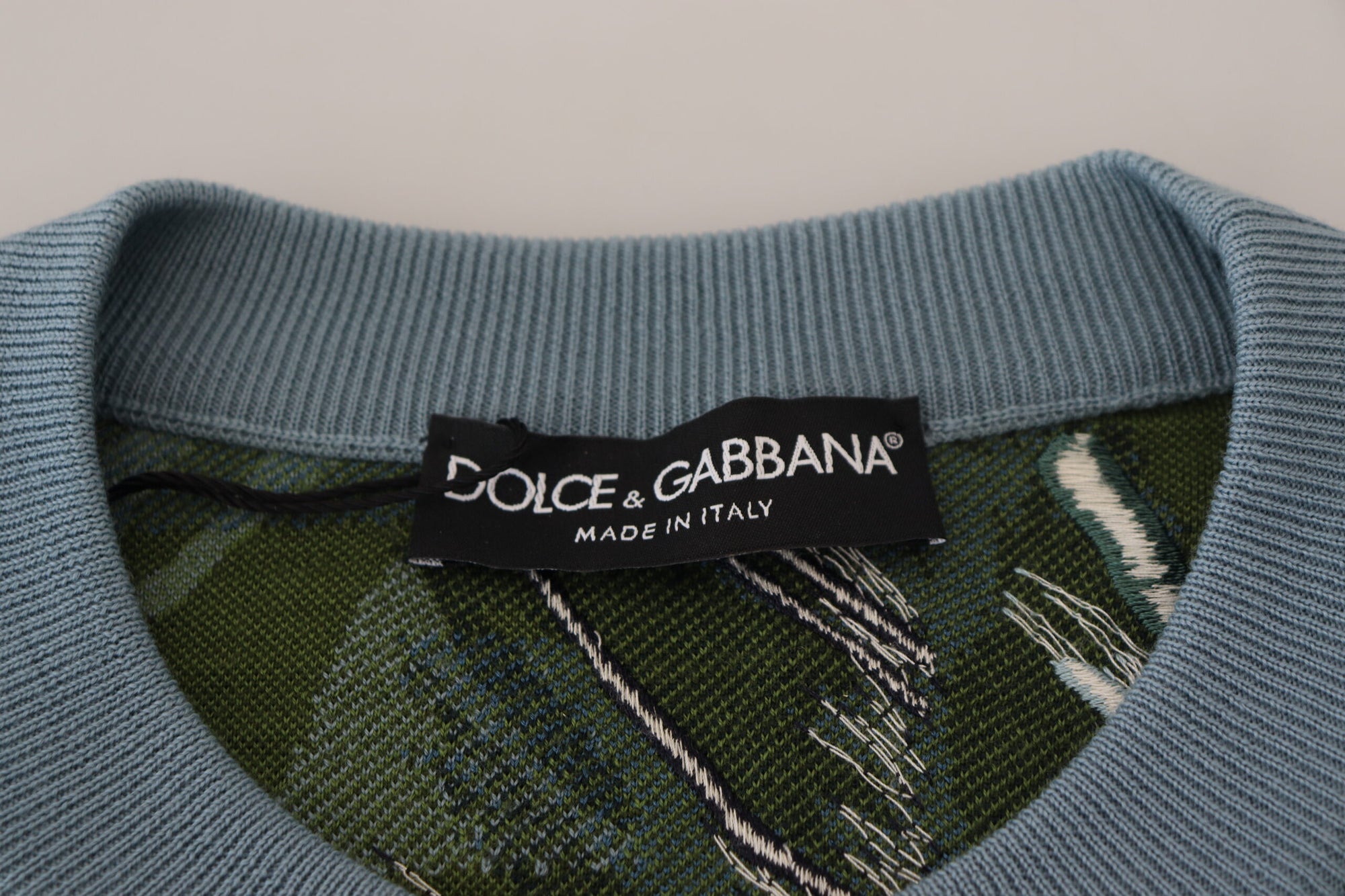Dolce &amp; Gabbana Jungle Embroidered Wool Silk Sweater