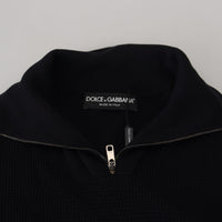 Dolce & Gabbana Elegant Silk Blend Black Pullover Sweater