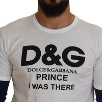 Dolce & Gabbana Elegant White Cotton Pullover Sweater