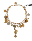 Dolce & Gabbana Elegant Gold-Plated Statement Necklace