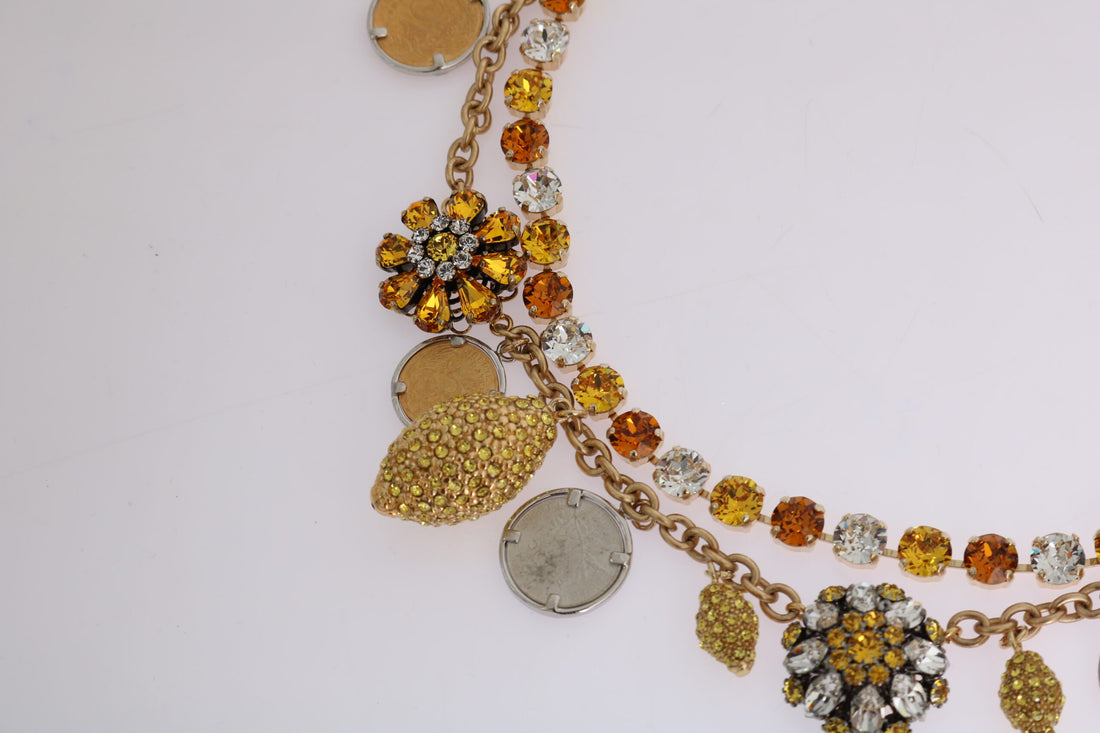 Dolce & Gabbana Elegant Gold-Plated Statement Necklace