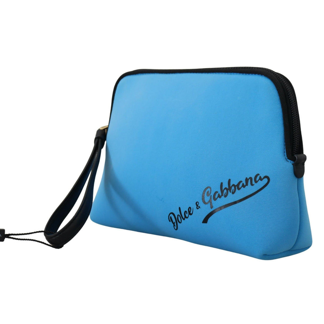 Dolce & Gabbana Elegant Blue Polyamide Pouch Bag