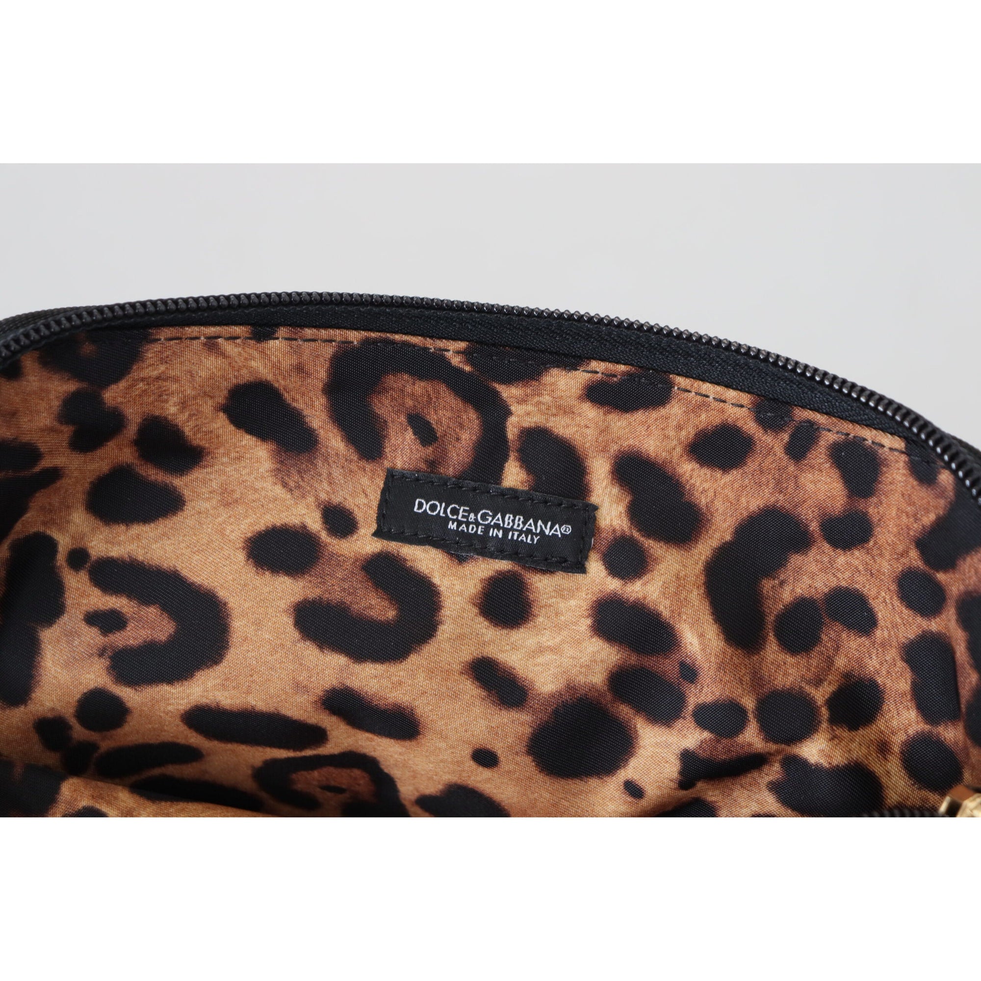 Dolce &amp; Gabbana Elegant Blue Polyamide Pouch Bag