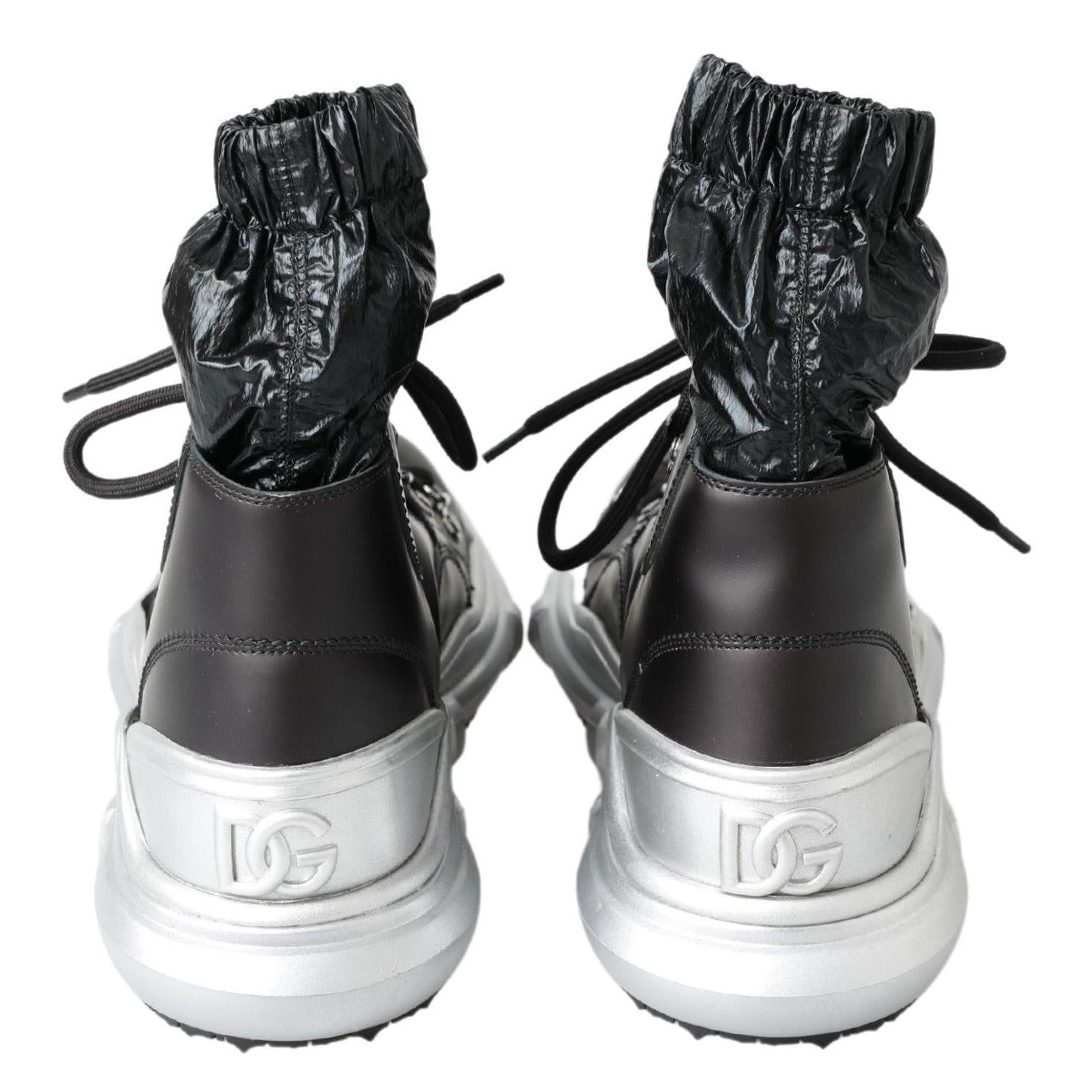 Dolce &amp; Gabbana Black High Top Sneaker Bootie