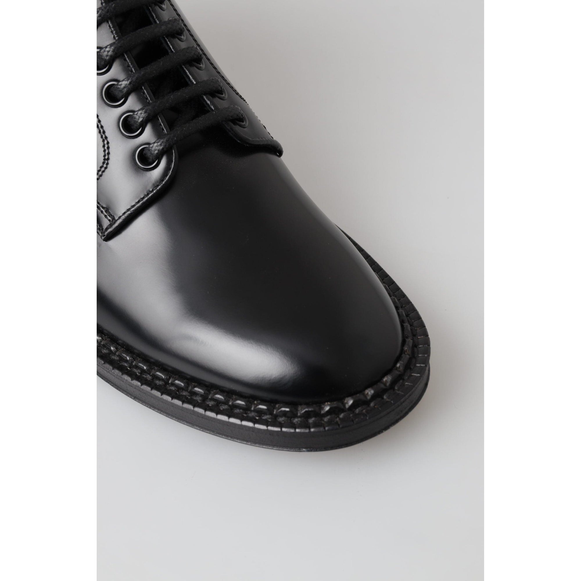 Dolce &amp; Gabbana Elegant Black Leather Men&#39;s Boots