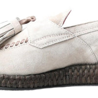 Dolce & Gabbana Elegant Ivory Leather Espadrilles