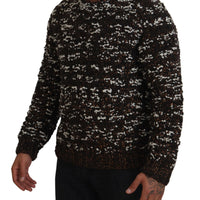 Dolce & Gabbana Elegant Bronze Knit Pullover Sweater