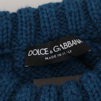 Dolce & Gabbana Elegant Blue Crewneck Sweater