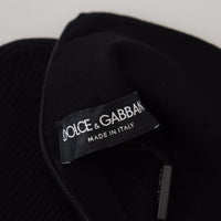 Dolce & Gabbana Elegant Black Wool Half Zip Turtleneck Sweater