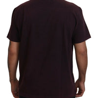 Dolce & Gabbana Elegant Bordeaux Crewneck Tee