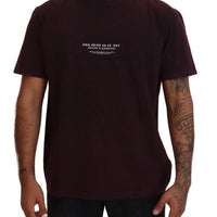 Dolce & Gabbana Elegant Bordeaux Crewneck Tee