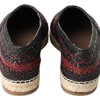 Dolce & Gabbana Elegant Woven Leather Espadrilles