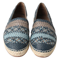 Dolce & Gabbana Sumptuous Woven Leather Espadrilles