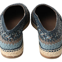 Dolce & Gabbana Sumptuous Woven Leather Espadrilles