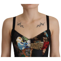 Dolce & Gabbana Elegant Floral Corset Top Blouse