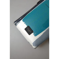 Dolce & Gabbana Elegant Leather Crossbody Phone Bag in Blue & White