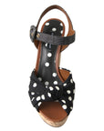 Dolce & Gabbana Chic Polka-Dotted Ankle Strap Wedges