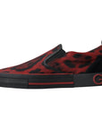 Dolce & Gabbana Chic Leopard Print Loafers Sneakers