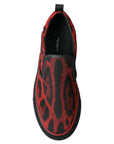 Dolce & Gabbana Chic Leopard Print Loafers Sneakers