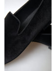 Dolce & Gabbana Elegant Velvet Black Loafers for Men