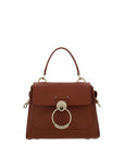 Chloé Elegant Sepia Brown Calfskin Shoulder Handbag