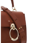Chloé Elegant Sepia Brown Calfskin Shoulder Handbag