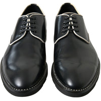 Dolce & Gabbana Elegant Black and White Formal Men's Shoes