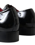 Dolce & Gabbana Elegant Black Patent Leather Formal Men's Shoes
