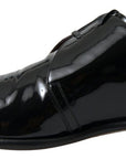 Dolce & Gabbana Elegant Black Patent Leather Formal Men's Shoes
