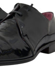 Dolce & Gabbana Elegant Black Patent Leather Formal Men's Shoes