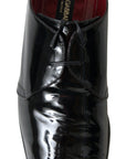 Dolce & Gabbana Elegant Black Patent Leather Formal Men's Shoes