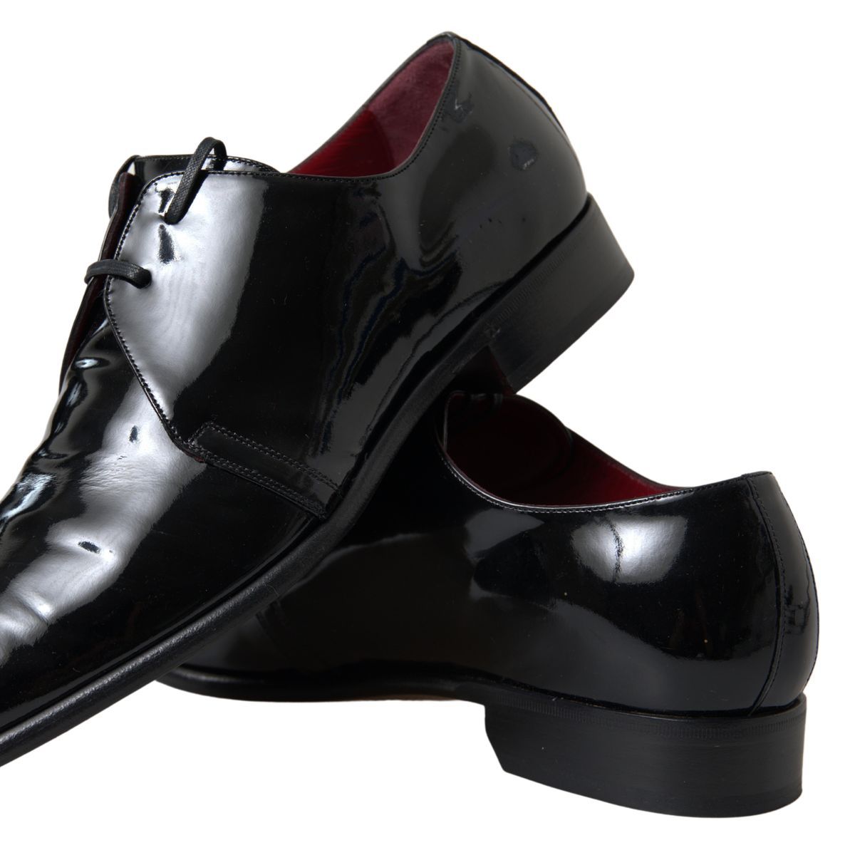 Dolce &amp; Gabbana Elegant Black Patent Leather Formal Men&#39;s Shoes