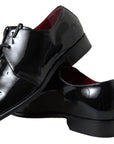 Dolce & Gabbana Elegant Black Patent Leather Formal Men's Shoes