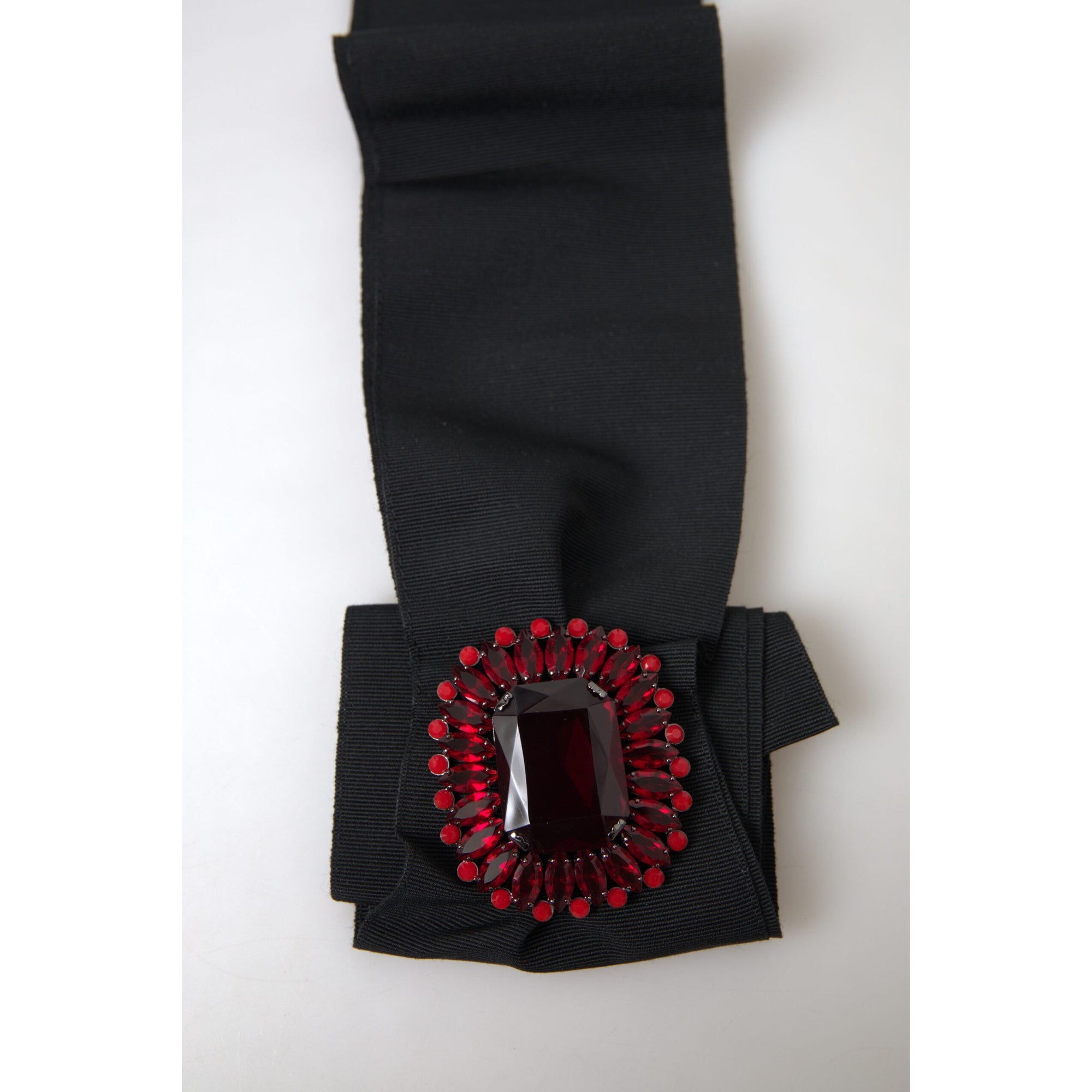 Dolce &amp; Gabbana Exquisite Embellished Black Belt