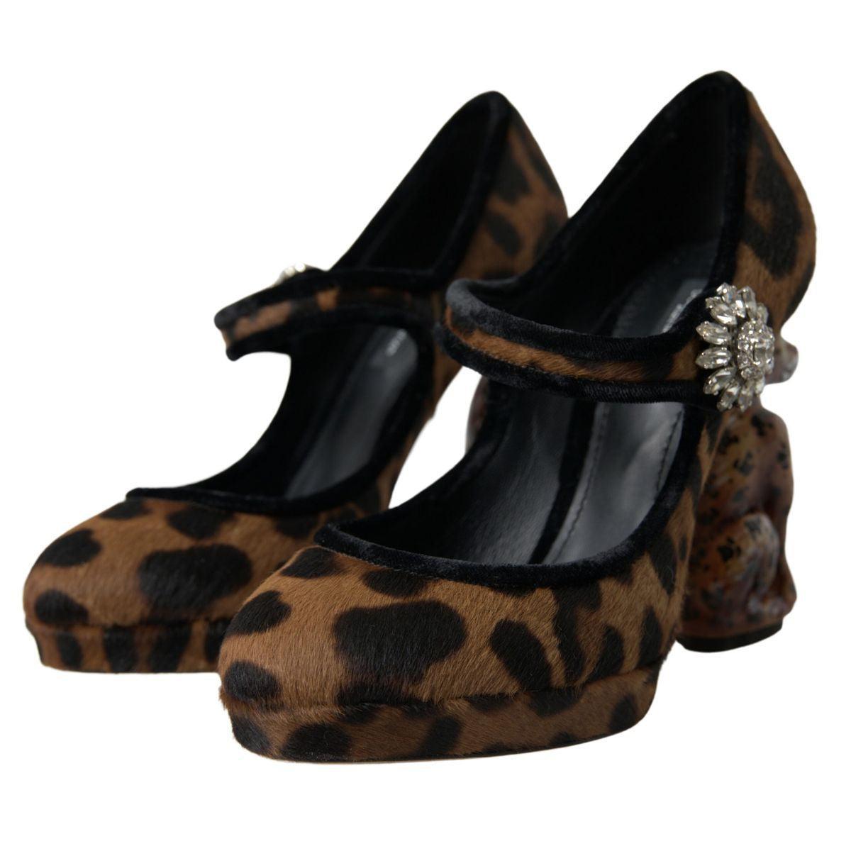 Dolce &amp; Gabbana Elegant Leopard Heel Pumps for Chic Sophistication