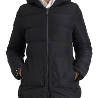 Dolce & Gabbana Elegant Full Zip Black Hooded Jacket