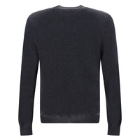 Fendi Chic Grey Wool Iconic Logo Sweater