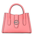 Michael Kors Gabby Small Tea Rose Faux Leather Top Zip Satchel Crossbody Bag
