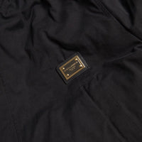 Dolce & Gabbana Elegant Black Hooded Trench Coat