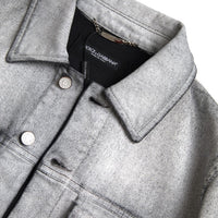 Dolce & Gabbana Elegant Gray Cotton Stretch Denim Jacket