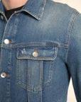 Dolce & Gabbana Elegant Blue Denim Stretch Jacket