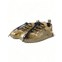 Dolce & Gabbana Gleaming Gold-Toned Luxury Sneakers