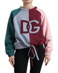 Dolce & Gabbana Elegant Multicolor Crew Neck Cotton Sweater