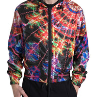 Dolce & Gabbana Multicolor Full Zip Hooded Sweater