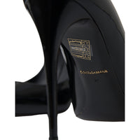 Dolce & Gabbana Elegant Black Patent Stiletto Heels