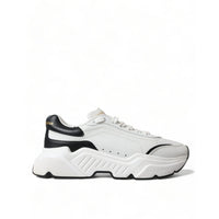 Dolce & Gabbana Chic Black & White Daymaster Leather Sneakers