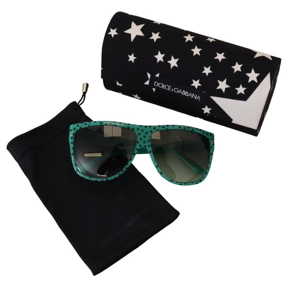 Dolce & Gabbana Chic Square Sunglasses with Star Pattern